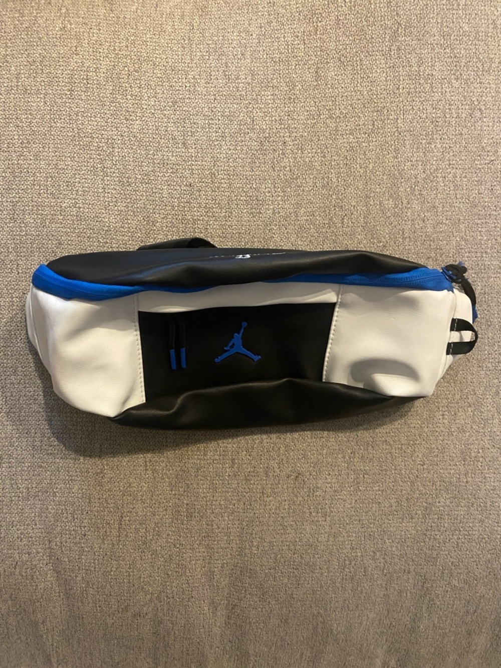 Jordan Retro 10 Black White & Blue Crossbody Bag